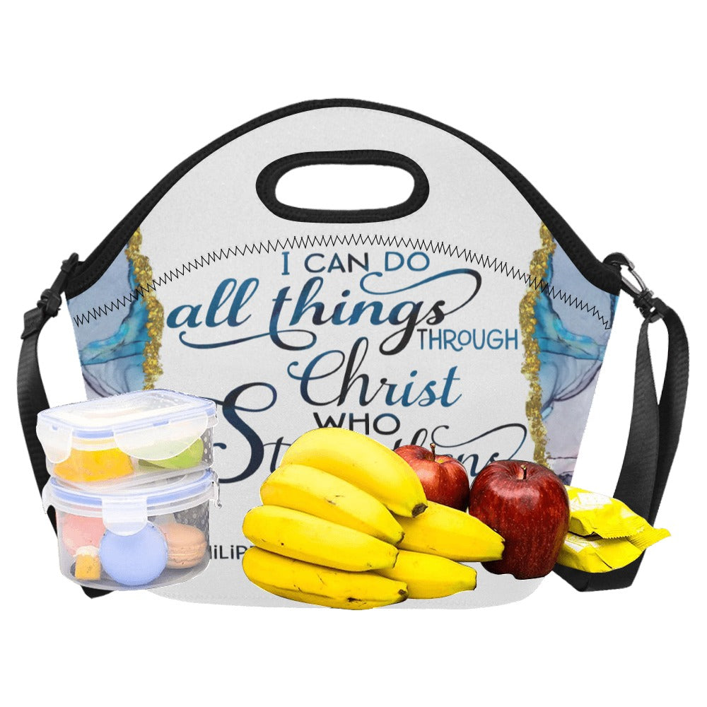 Philippians4_13 Neoprene Lunch Bag