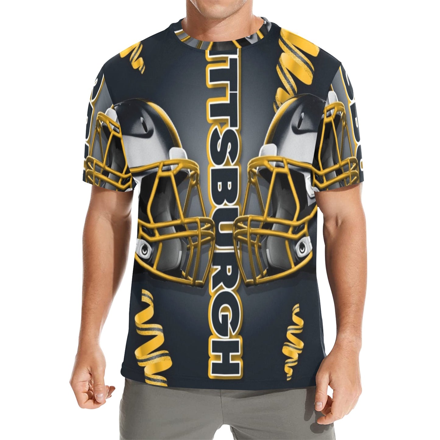 Men's All Over Print Crew Neck T-Shirt (Model T40-2)