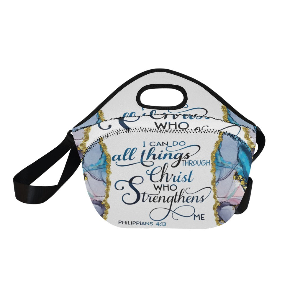 Philippians4_13 Neoprene Lunch Bag