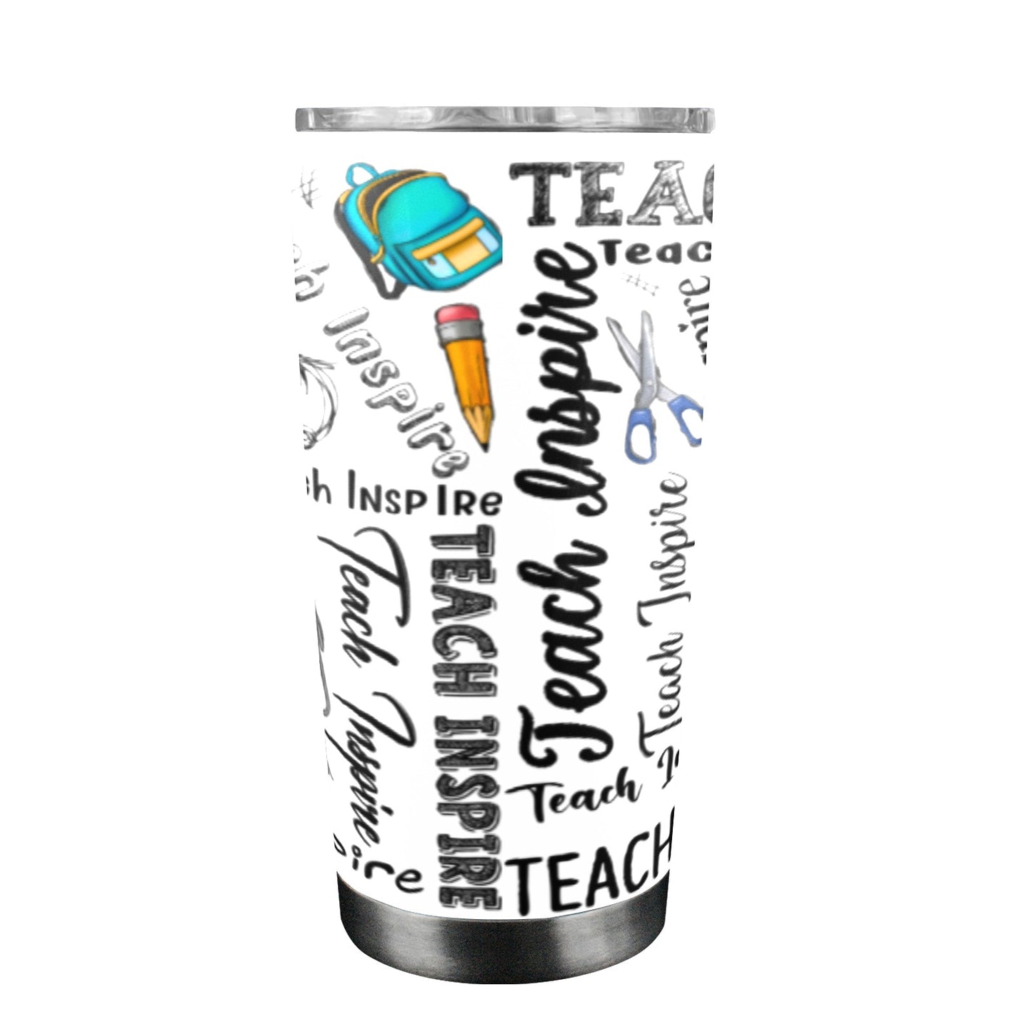 Teach Inspire Tumbler 20oz Mobile Tumbler with Clear Slide Lid