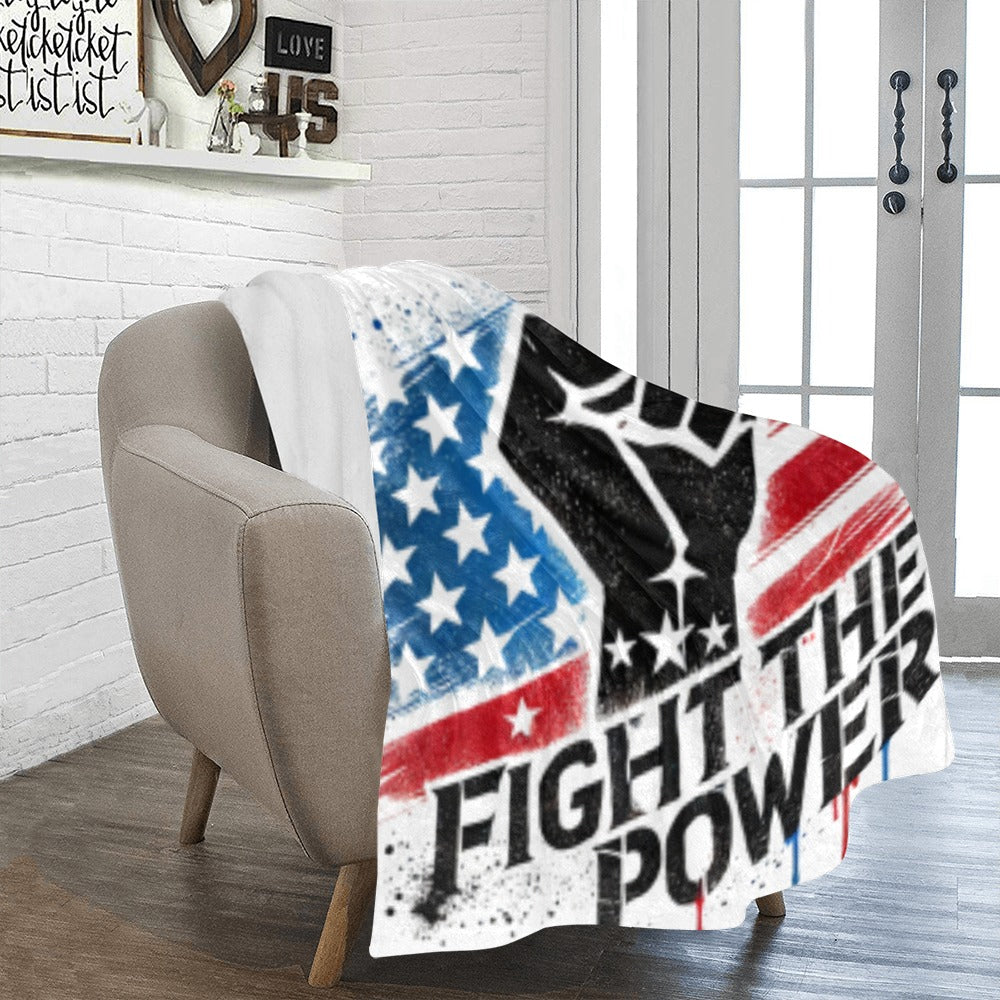 Fight the Power Blanket Ultra-Soft Micro Fleece 43"x56"