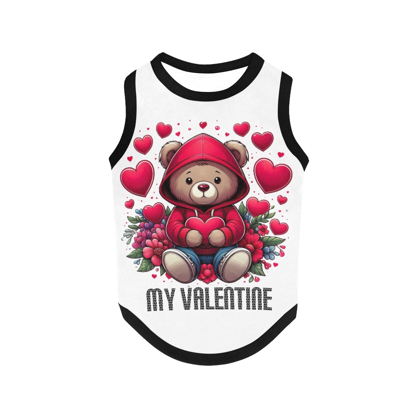 My Valentine Doggie All Over Print Pet Tank Top