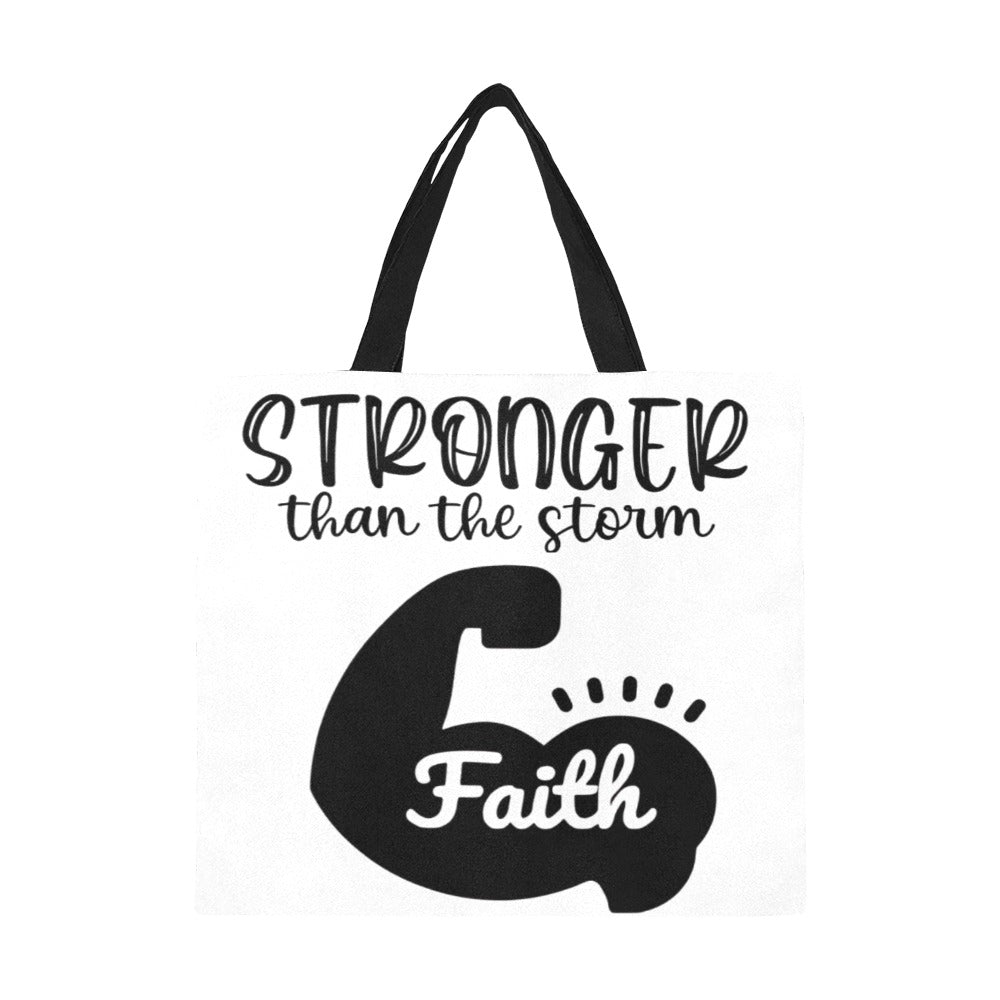 Stonger Than The Storm All Over Print Canvas Tote Bag/Large