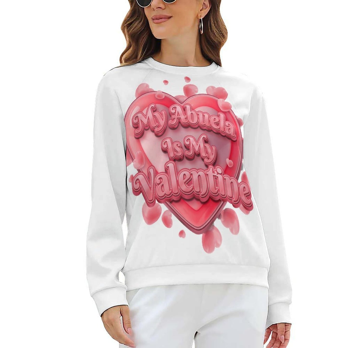 My Abuela Women's Raglan Crewneck Sweatshirt