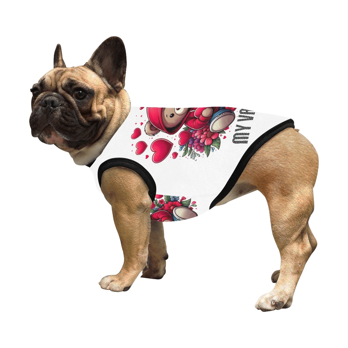 My Valentine Doggie All Over Print Pet Tank Top