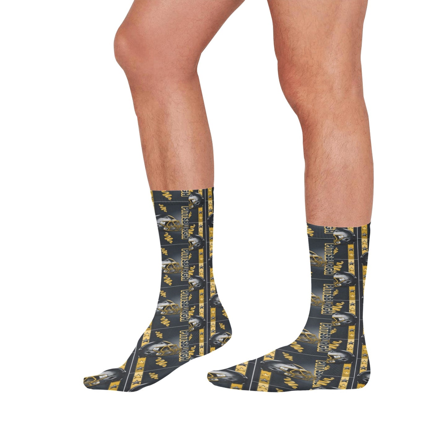 Pittsburg all over print socks for men