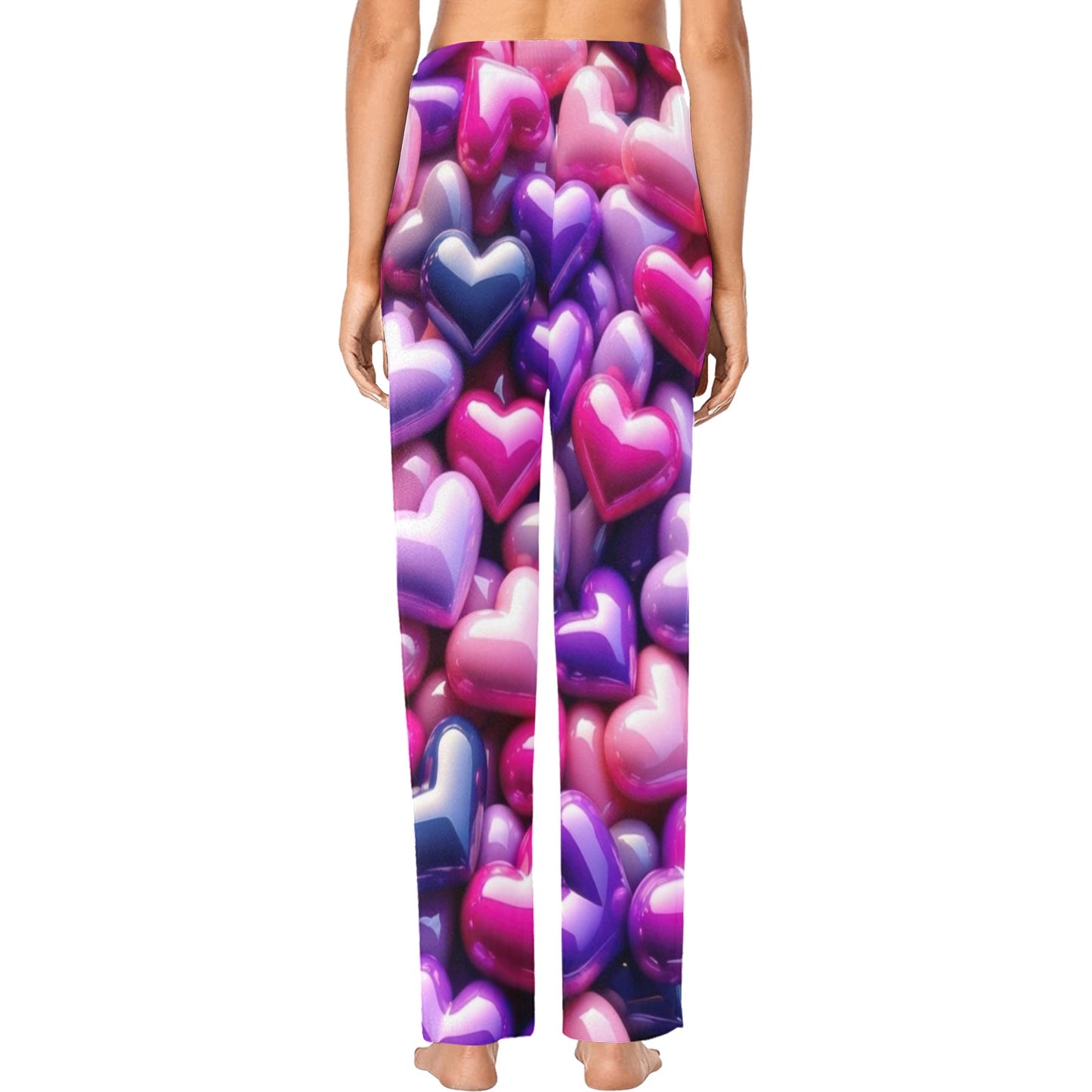 Multi Color Heart Pajamas for Women