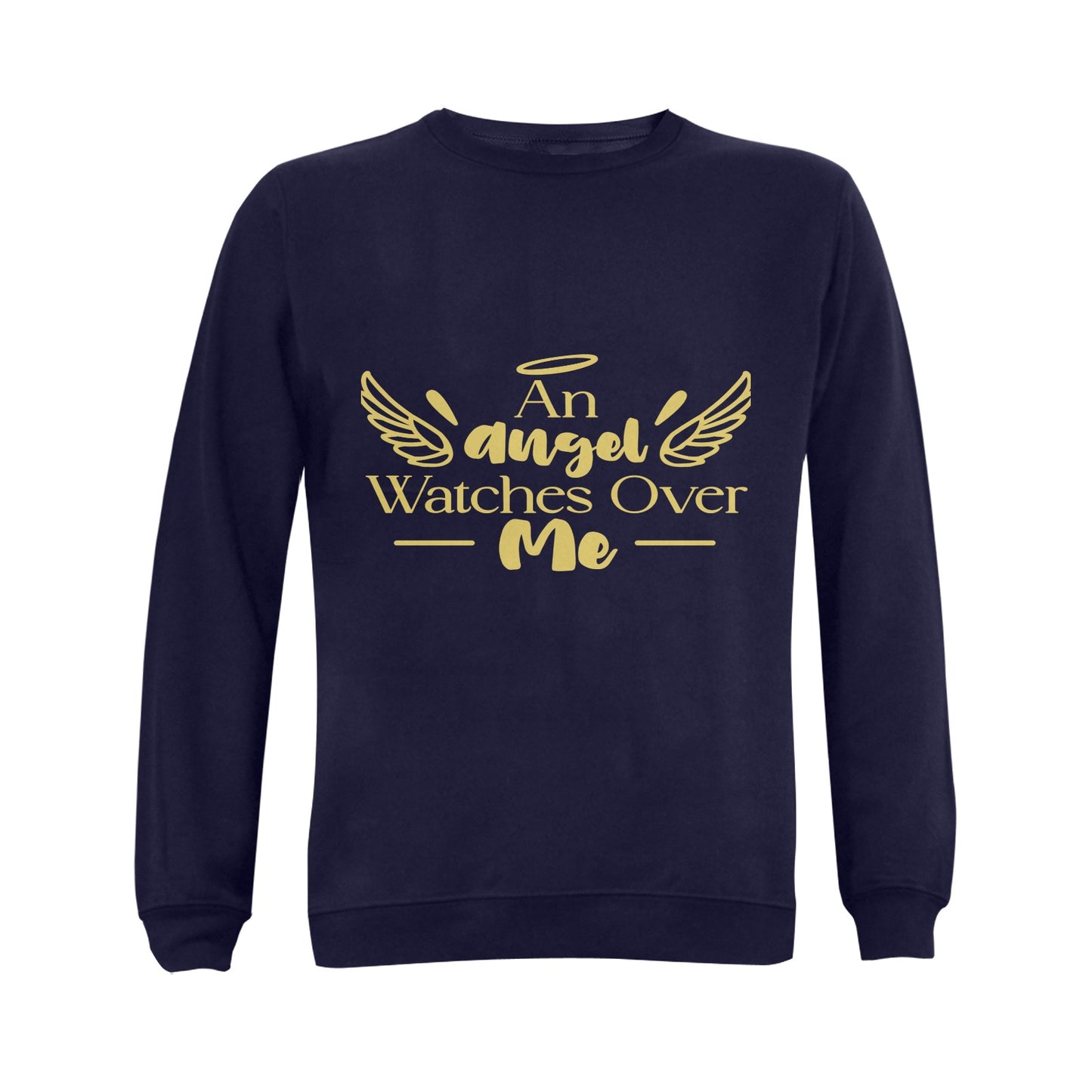 An Angel Watches Over Me Gildan Crewneck Sweatshirt