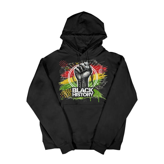 Black History Fist Hoodie Women's