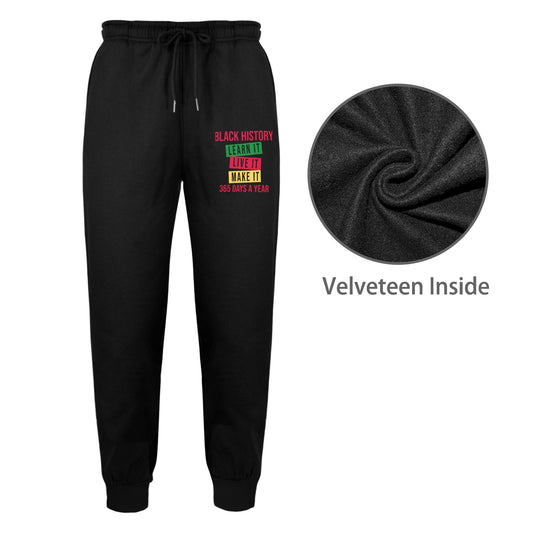 Black History Learn It Unisex Fleece Sweatpants