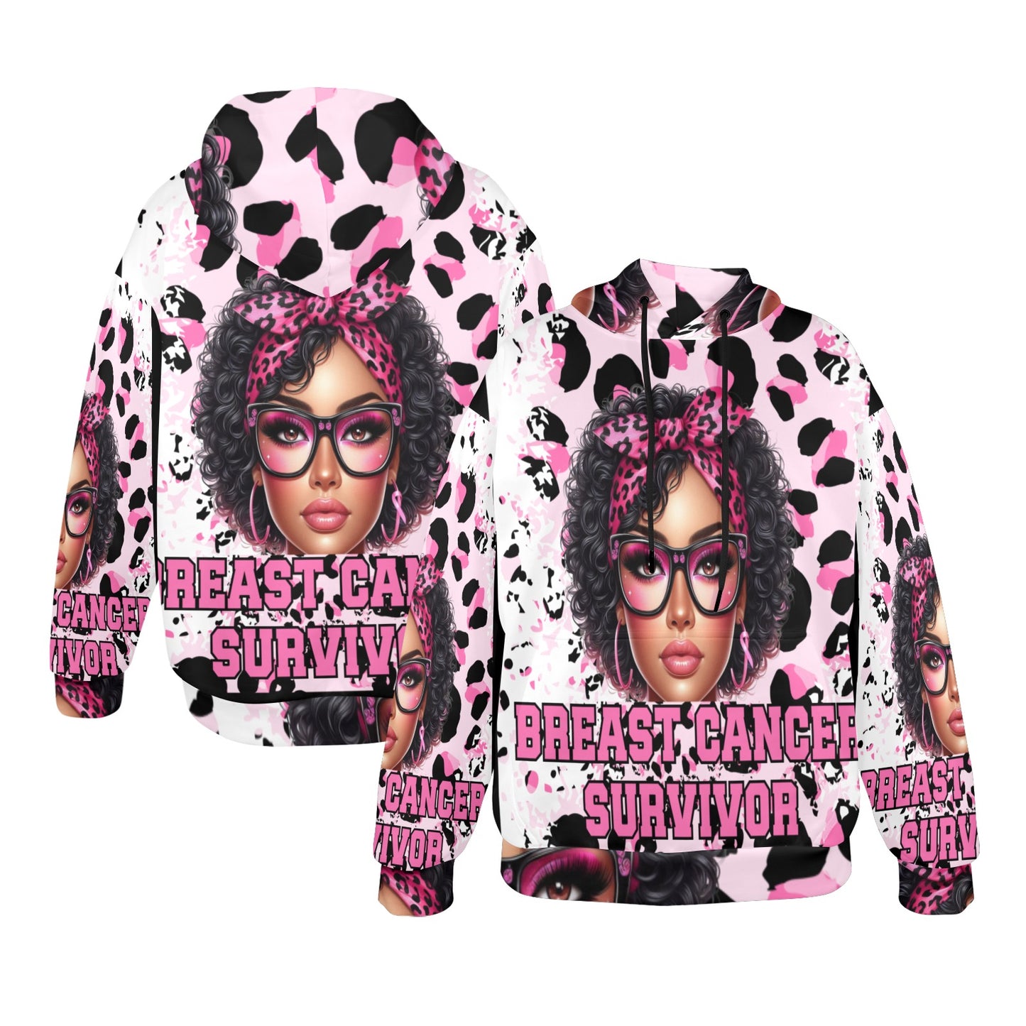 Breast Cancer Survivor Women's All Over Print Hoodie