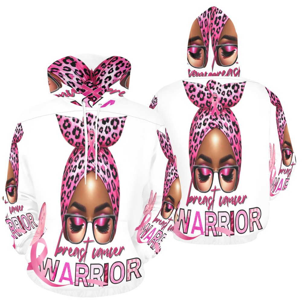 Breast Cancer Warrior All Over Hoodie