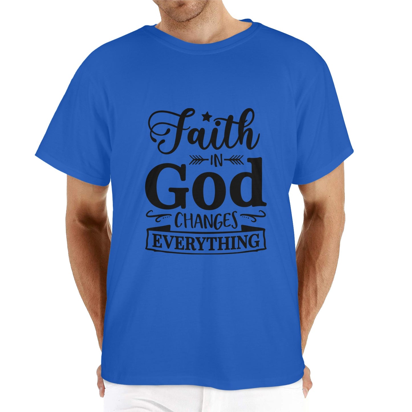 Faith-in-God-Changes-Everything Men's Heavy Cotton T-Shirt