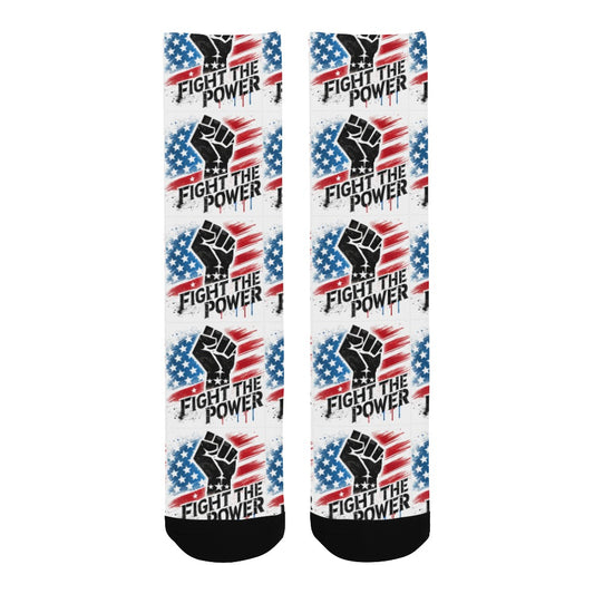 Fight the Power Men's Custom Socks