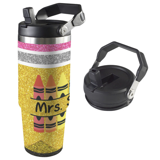 It Takes A Big Heart 30oz Tumbler Top Handle