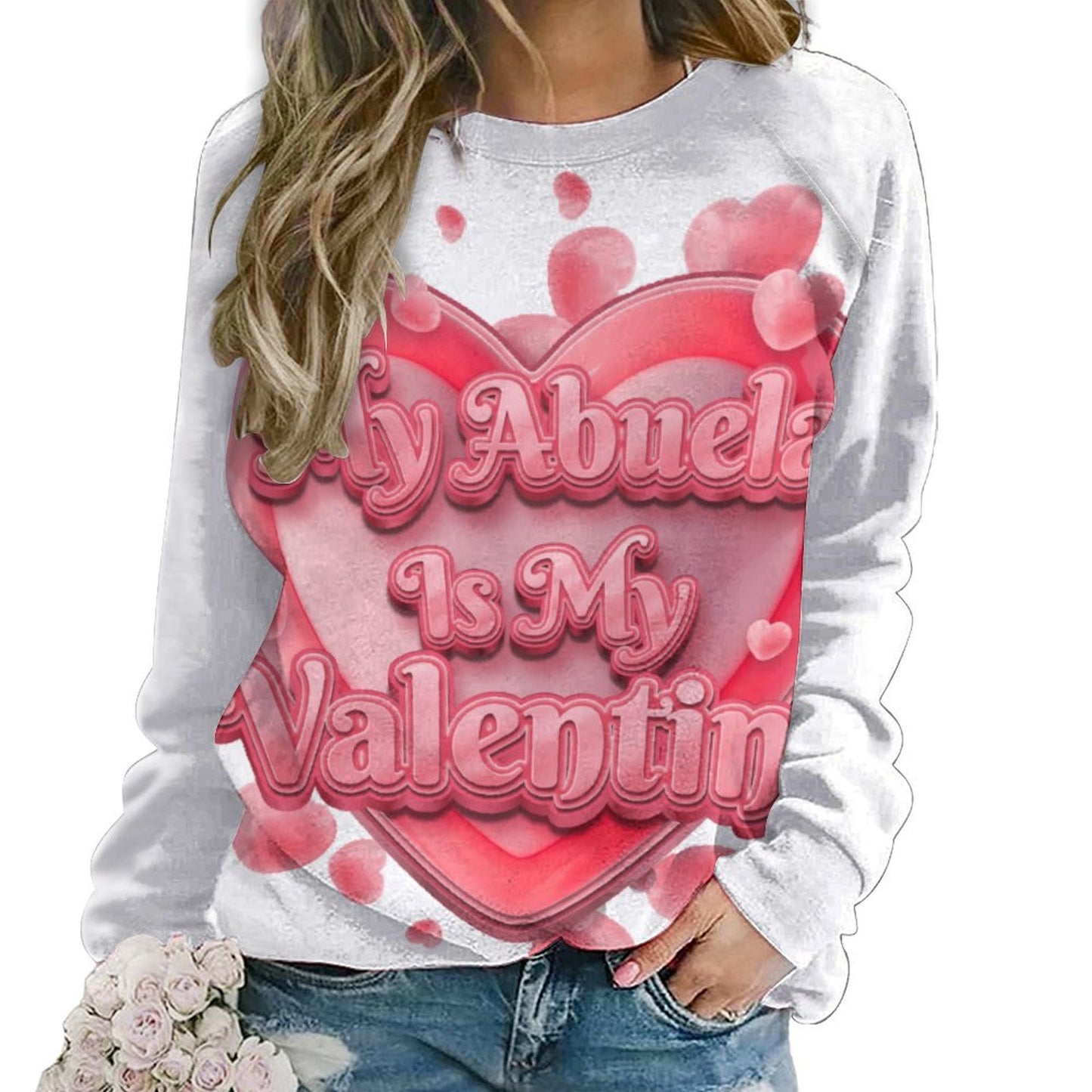 My Abuela Women's Raglan Crewneck Sweatshirt