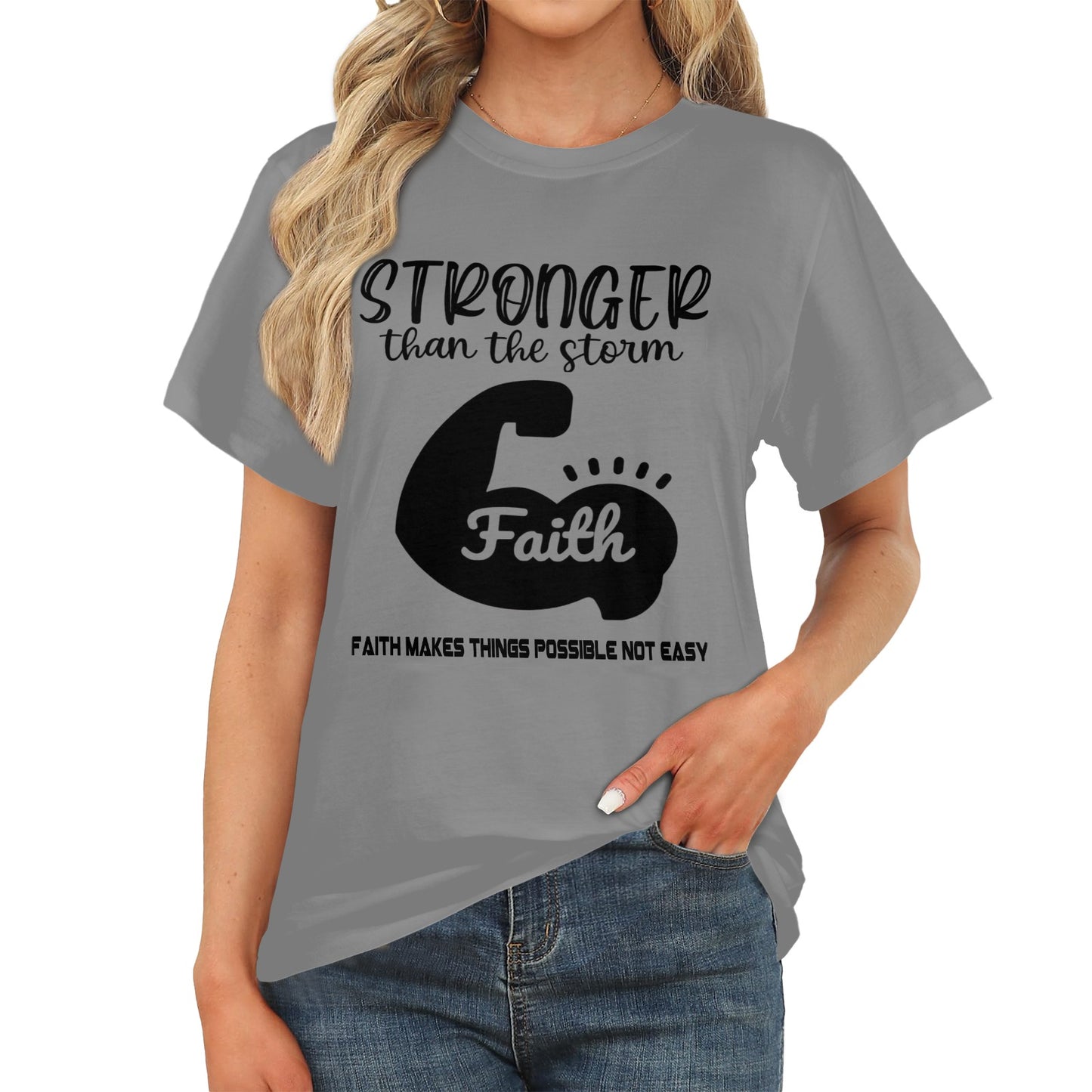 Stonger Than The Storm Women Tshirt