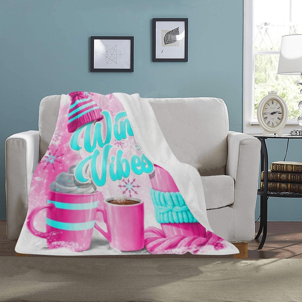 Ultra Soft Microfleece Blanket Winter Vibes 30"x40"