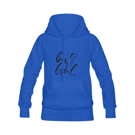 But God Classic Hoodies with black letters (Model H10)