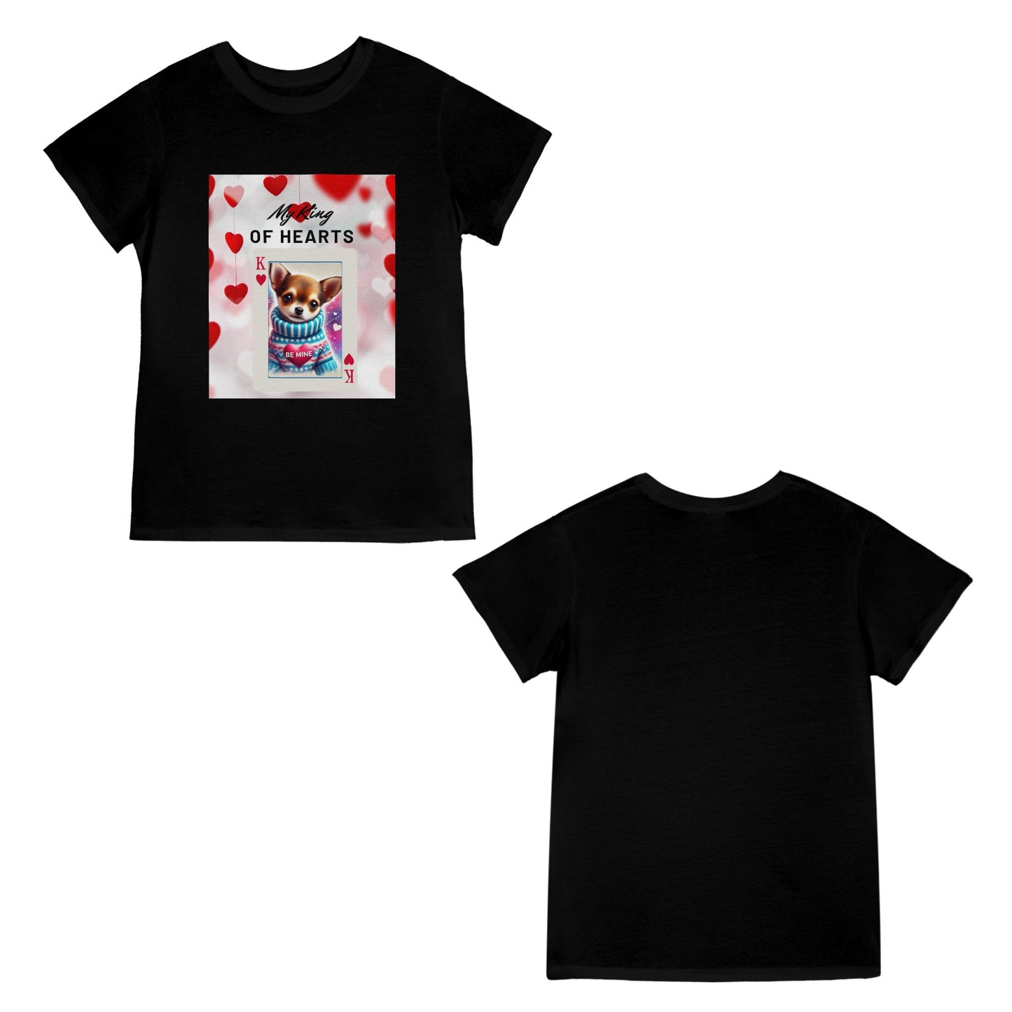 My King of Hearts Customizable Women's T-Shirt in USA Size (Front Printing) (Model T78)